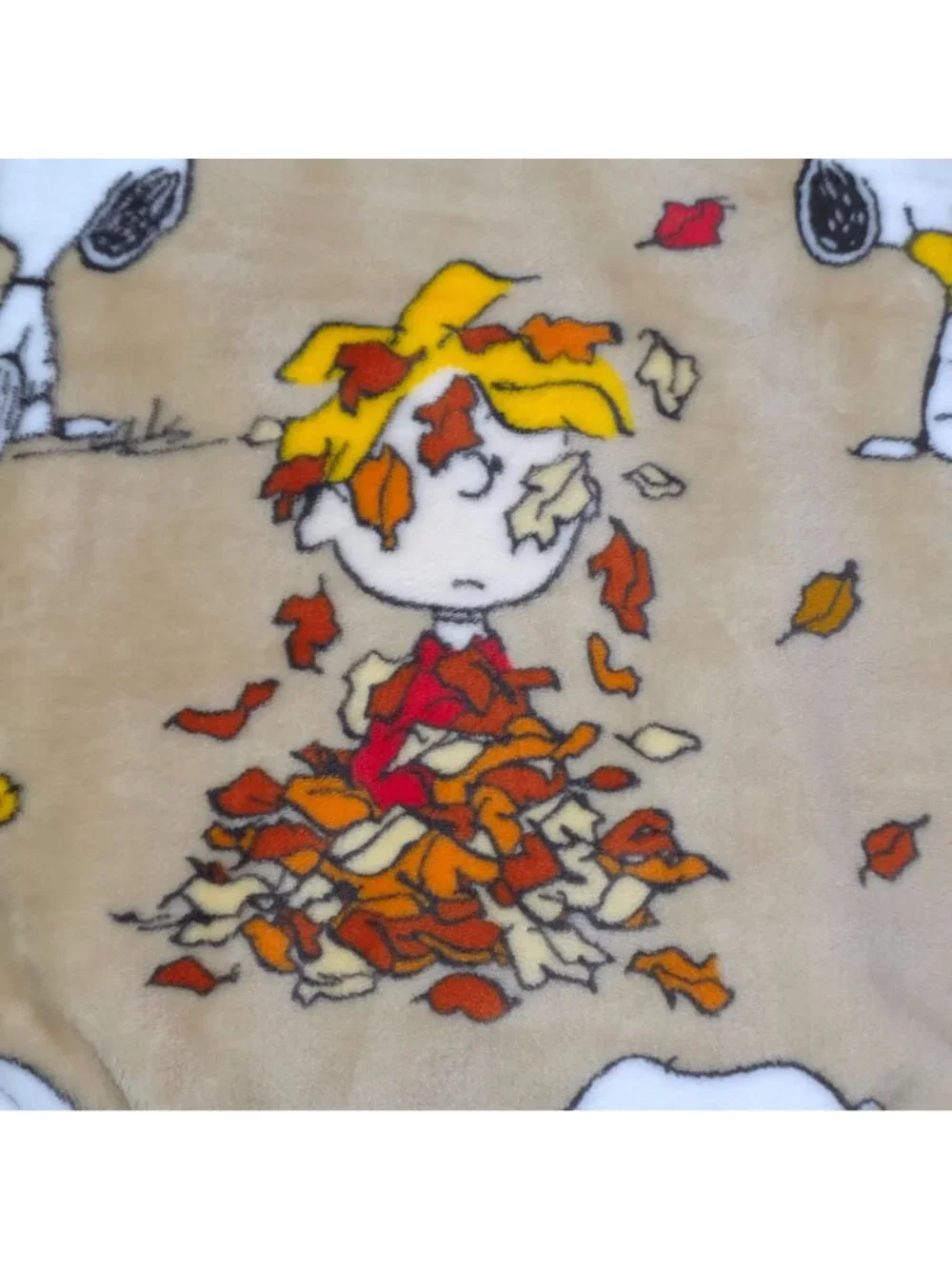 Peanuts Snoopy Fall Soft Plush Throw Blanket 50 X 70